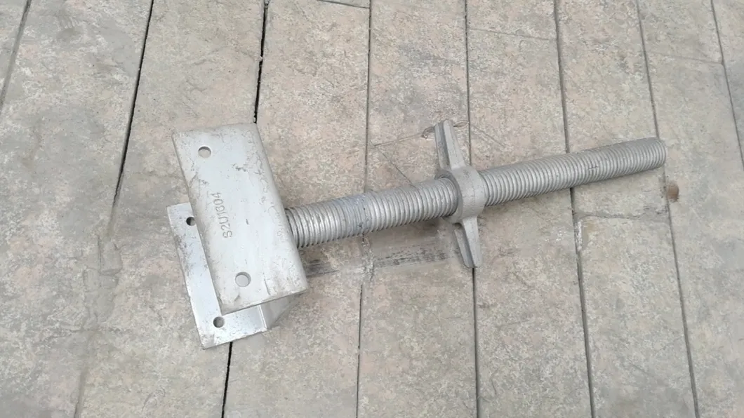 Adjustable 600mm Steel Base Jack with Nut and Base Plate