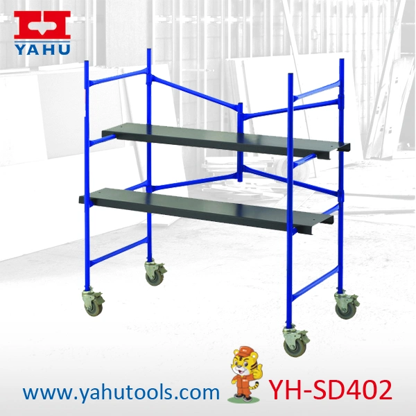 Portable Folding Mini Scaffolding Platform with Wheels