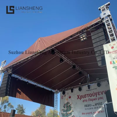  Mostra di illuminazione a buon mercato Concert impalcature Ground Arch curved Support Event Tavola in alluminio Truss sistema a tetto Truss in vendita