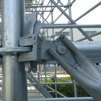 Doppio attacco ponteggio usato ponteggio in alluminio Ringlock capacità di carico