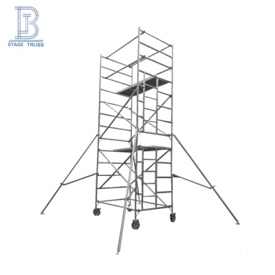  Esterno manutenzione alta quota mobile Scala dritta in alluminio impalcatura Torre