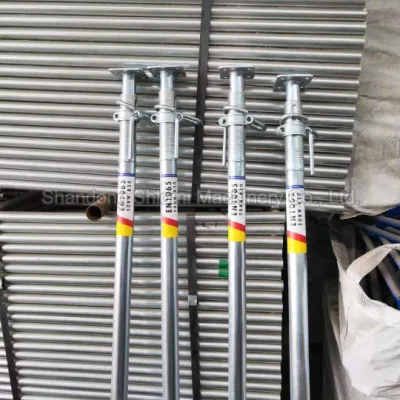 En1065 costruzione di ponteggi Galvanizd, montanti telescopici per impieghi pesanti e leggeri Ponteggi per edilizia supporto/shoring regolabile in acciaio Prop