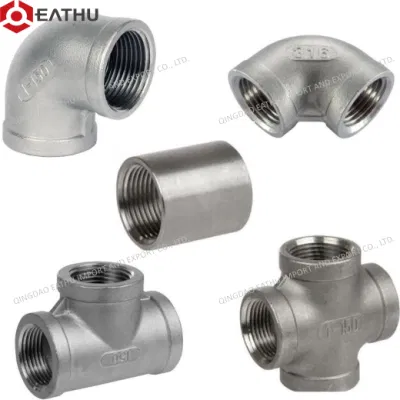  Fornitura in fabbrica alta qualità in acciaio inox da 150 lb con filettatura NPT BSPT Raccordo per tubi femmina maschio avvitato