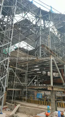 Ponteggio commerciale galvanizzato per facciate 48.3mm con 241mm Pian poll Progetto futuro Giardino