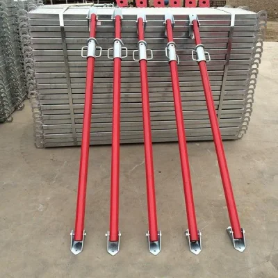 Supporto per tubi verniciato da 2200 mm Tientin Factory Props Jack regolabile Protoni di spinta a trazione in acciaio