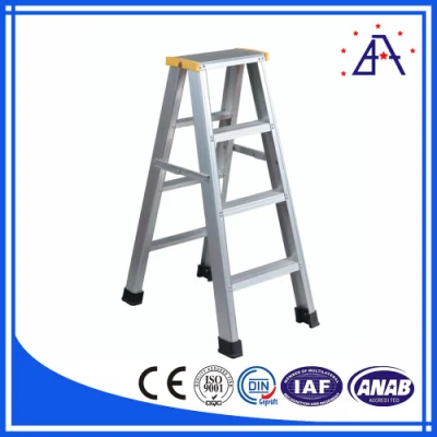  Scala con piattaforma in alluminio rimovibile per interni moderna piattaforma di lavoro telescopica Scala