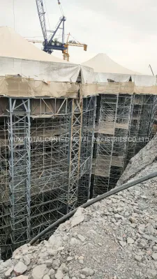  Ponteggio ottagonlock galvanizzato per eventi speciali con planata di 300 mm Progetto futuro Giardino
