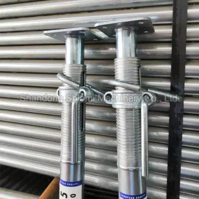En1065 costruzione di ponteggi Galvanizd, montanti telescopici per impieghi pesanti e leggeri Ponteggi per edilizia supporto/shoring regolabile in acciaio Prop
