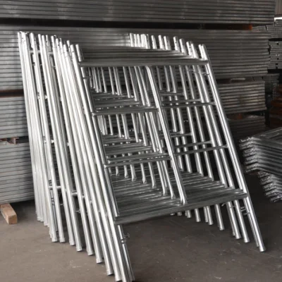 Costruzione costruzione costruzione zincata leggera per impieghi pesanti piattaforma di lavoro Andamios ponteggi Tipo porta scala H/a/M telaio Gi Torre con rinforzo trasversale