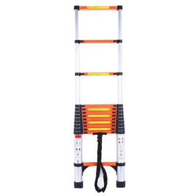  Scala telescopica in alluminio da 3,8 m con nuovo design e certificato EN131