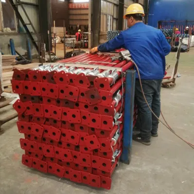  Costruzione materiale da costruzione 3.9 tonnellate capacità di carico certificata verniciata Q235 Ponteggi in acciaio per impieghi gravosi rack Acro ponteggi regolabili in acciaio Prop