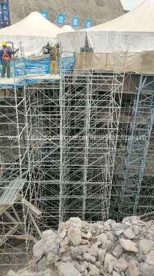  Ponteggio commerciale galvanizzato per facciate 48.3mm con 241mm Pian poll Progetto futuro Giardino