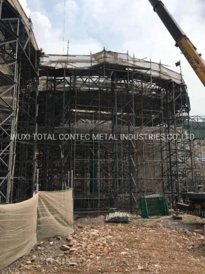  Ponteggio residenziale galvanizzato 48 mm con piallatura in metallo e 3D Design di ponteggi