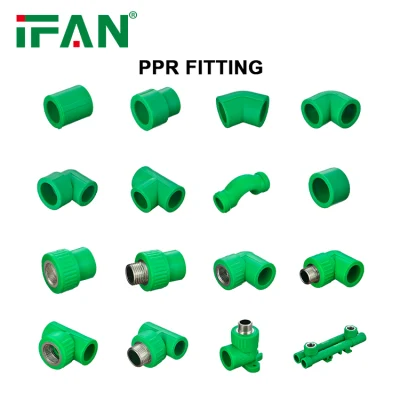  IFON Personalizza connettore femmina a T gomito Ottone plastico HDPE Pex PPR Raccordo per tubi