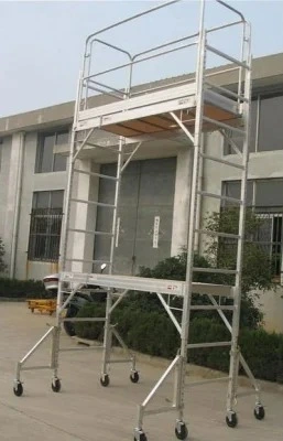 Prezzo di fabbrica 6m 10m 12m Multidiserval Aluminium impalcature Tower Mobile Regolabile per costruzioni