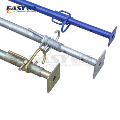 Telescopi Puntales Metalicos impalcatura zincata a polvere verniciata facile Jack shoring in acciaio regolabile Prop shuttering Props prezzo acrow