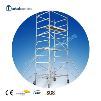 3 m/5m/7m/9m/11m impalcatura mobile in alluminio Torre con scala/scala