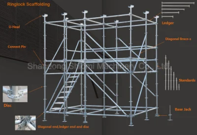  En12810 Quick erecting Andamios Ringlock impalcatura in alluminio Mobile Working Tower