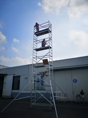  Impalcature Portable Tower Roll Set 10m ponteggi mobili in alluminio Stair Torre in vendita