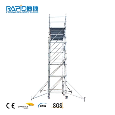  Impalcatura in alluminio Torre con scale per edifici (it Standard)