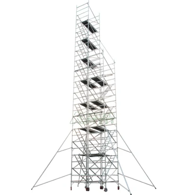 Scala di salita in alluminio usata per esterni Dragonstage Torre di ponteggio
