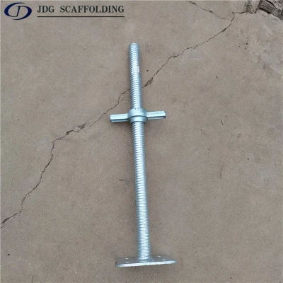 Telaio/ponteggio con anello di bloccaggio regolabile base martinetto a vite piena cava/ U Martinetto di livellamento testa/base e martinetto di sollevamento testa forca