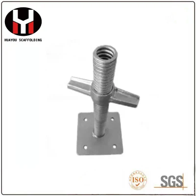 Telaio jack base galvanizzato a caldo certificato / jack con testa a U. Ponteggio per ponteggi in edilizia