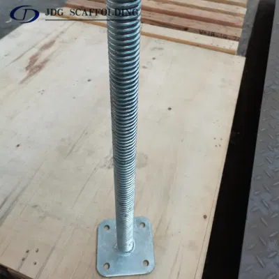 Telaio/ponteggio con anello di bloccaggio regolabile base martinetto a vite piena cava/ U Martinetto di livellamento testa/base e martinetto di sollevamento testa forca