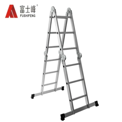 Scala per ponteggi in alluminio pieghevole multiuso da 4,6 m.