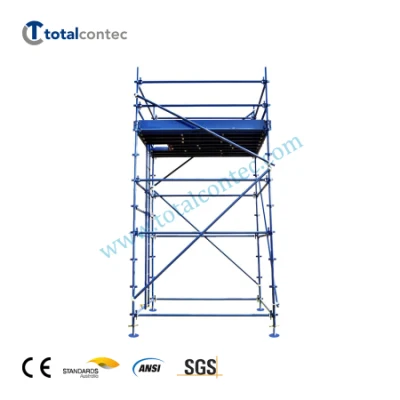Sicurezza impalcatura per facciate a cavalcate per materiali edili