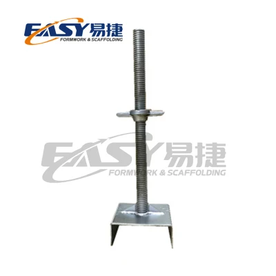 Impalcatura semplice zincata verniciata Ringlock impalcatura Solod vite cava Jack