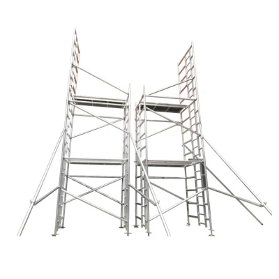 Scala a torre in alluminio Dragonstage mobile ponteggi in alluminio con ruote per Opere