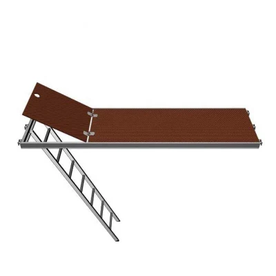  Scala per pannelli in alluminio compensato a trapezio Pian per ponteggi Deck Con scaletta per edilizia