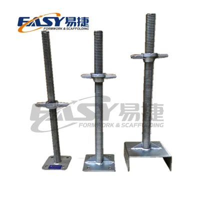 Impalcatura semplice zincata verniciata Ringlock impalcatura Solod vite cava Jack