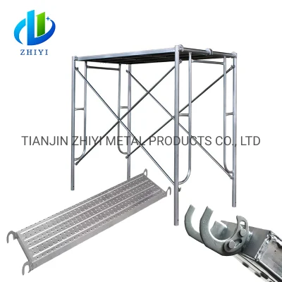 Chiave standard con serratura diagonale australiana a doppia scala regolabile galvanizzata Ponteggi con telaio H/M per edifici