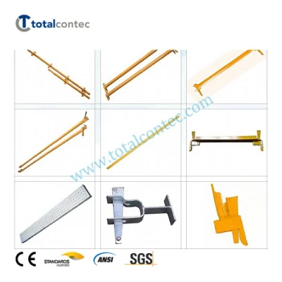 Sicurezza impalcatura per facciate a cavalcate per materiali edili