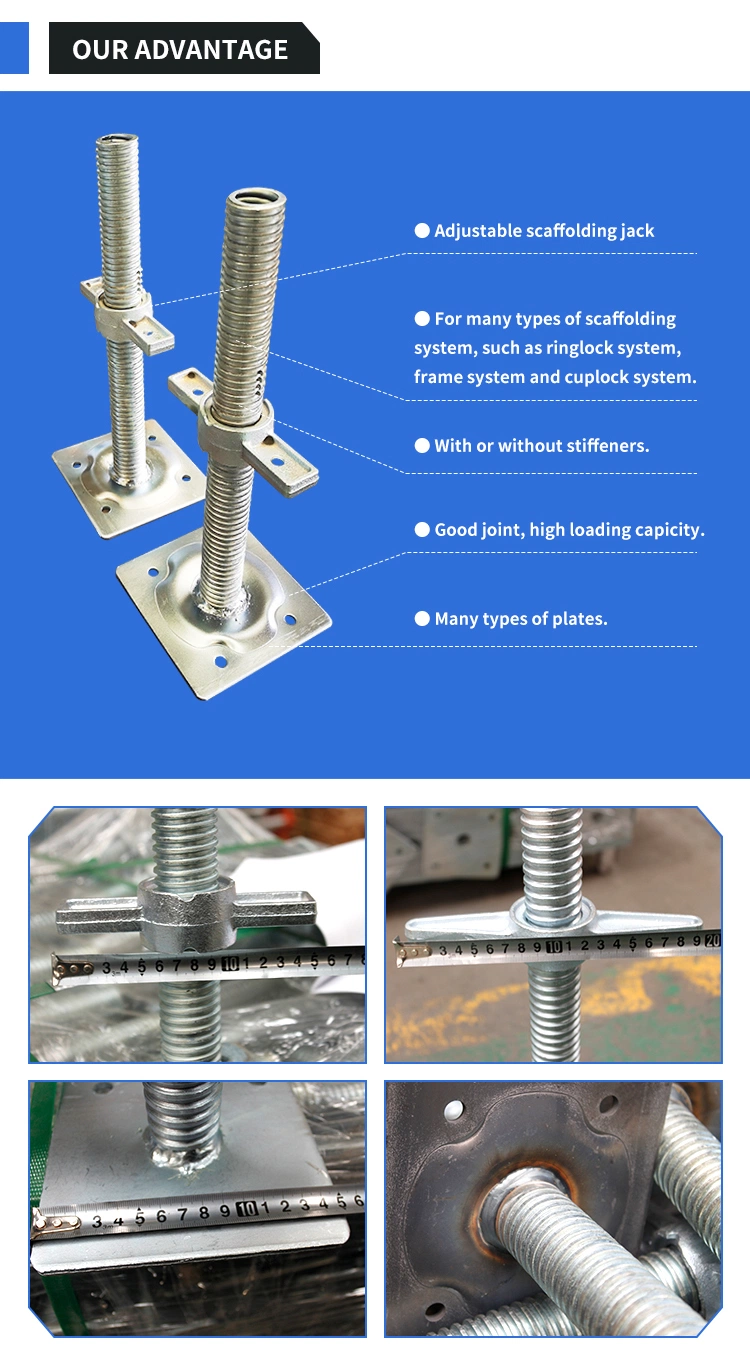 Layher Ringlock Galvanized Adjustable Base Jack for Sale