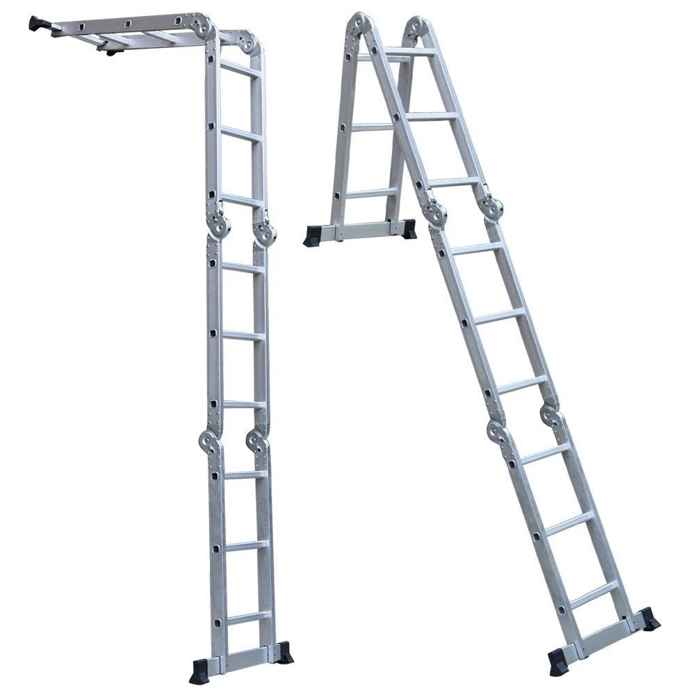 Deliladder 3.5m Retractable Folding Escalera Aluminium Step Multipurpose Ladder