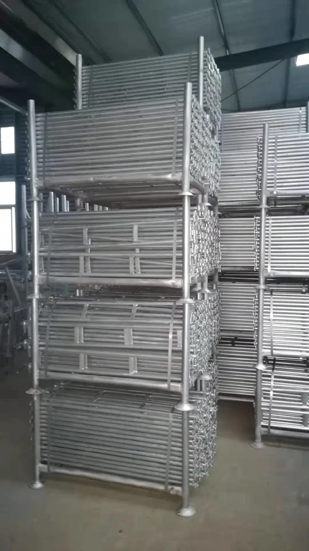 Hot Dipped Concrete Haki System Vertical Tubular Beams Scaffolding