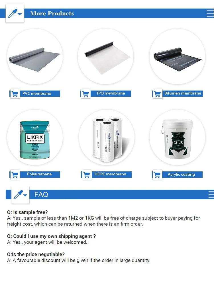 Roofing Membrane Tpo Waterproof Membrane CE FM Approved Waterproof Building Materials