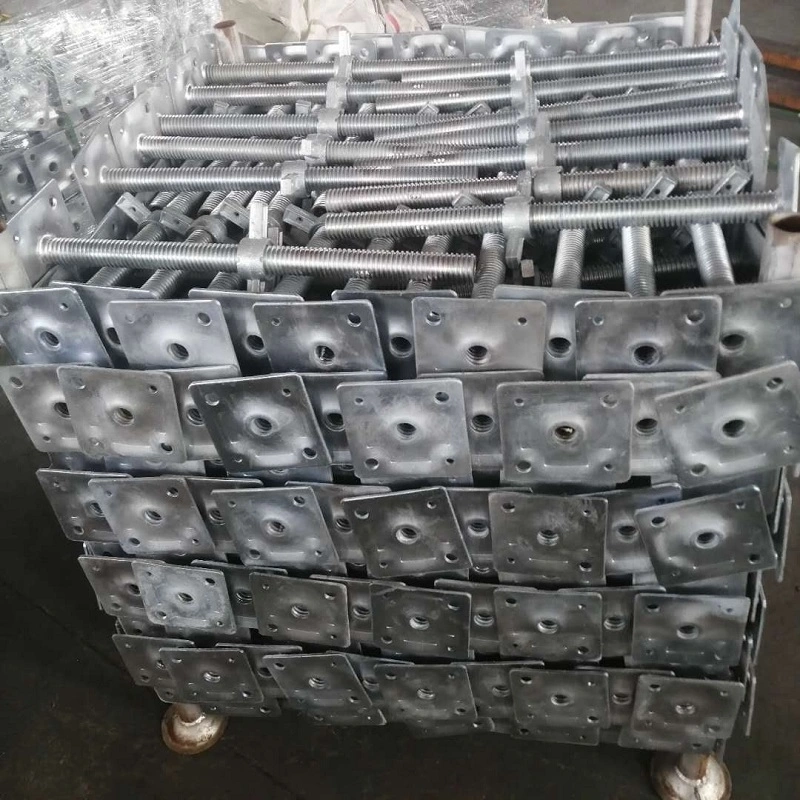 Certified Hot Dipped Galvanization Base Jack / U-Head Jacks Frame Scaffold for Scaffolding System in Construction