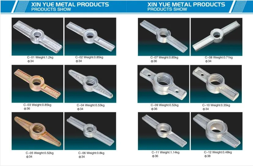 Galvanized System Scaffolding/Jack Nut /Scaffold Hollow and Solid Screw Base Jack for Construction