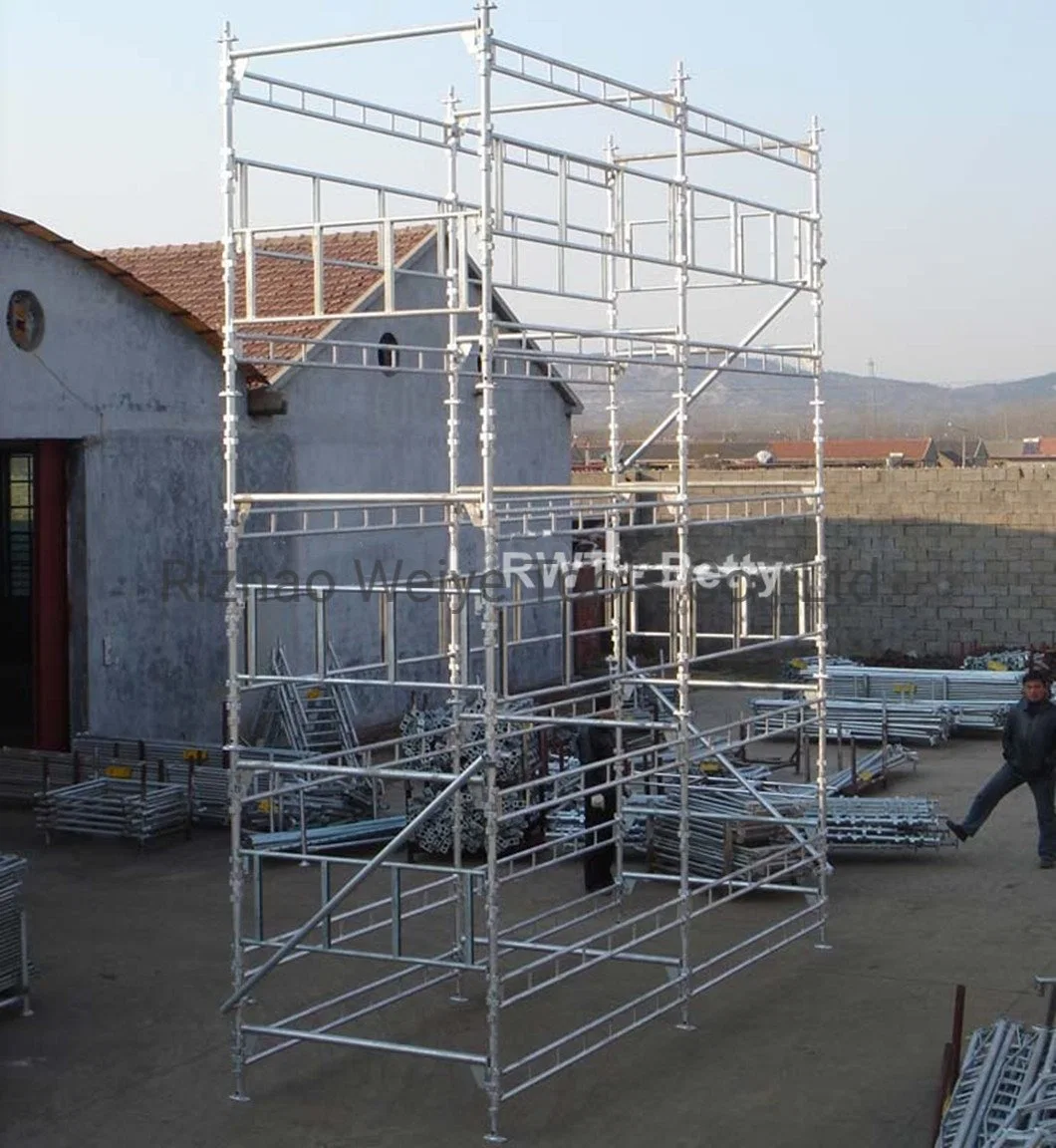 Hot Dipped Galvanized Concrete Haki System Vertical Tubular Beams Scaffolding