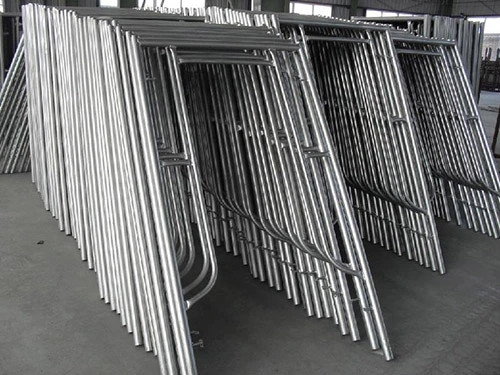 Frame Scaffolding Quality Assurance Silver Galvanized Corrosion Resistant Door Type Frame Scaffolding