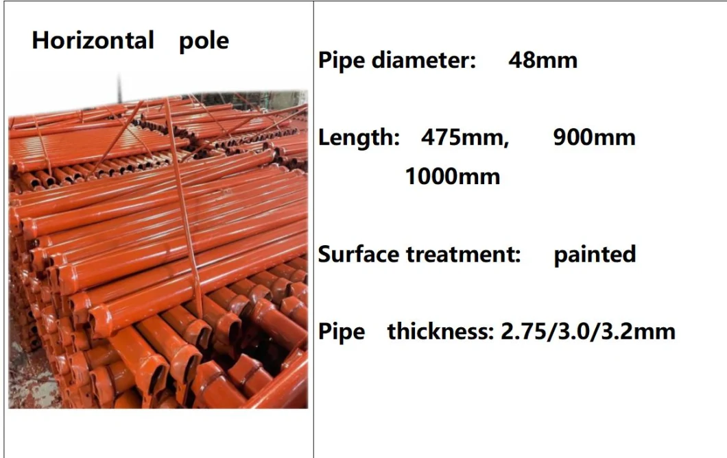 Adjustable Steel Quickstage Scaffolding for Shuttering Support Quick Lock Type Scaffolding System