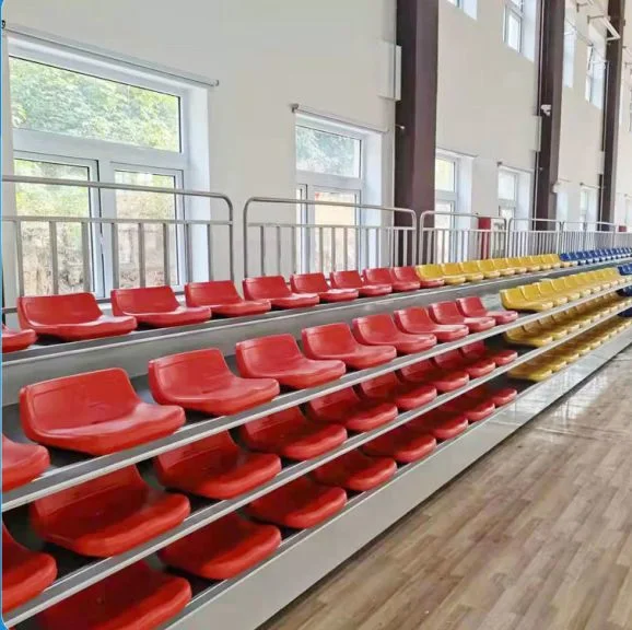 Galvanized Flooring LED Step Retractable Stadium Seating Movable