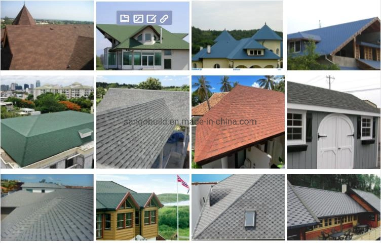 Sangobuild Asphalt Roofing Shingles Colorful Roofing Tejas Coloniales Covers Waterproof Solutions Building Materials