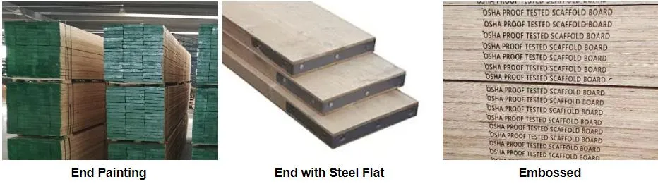 LVL Scaffolding Plank Timber Scaffold Board Scaffolding Wooden Plank Fire-Resistant Treatment