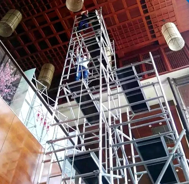 Dragonstage 2023 Hot Sale Portable Mobile Installation Climb Ladder Scaffolding