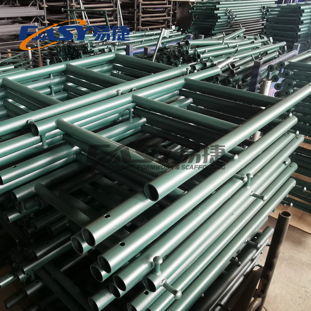 Easy Construction Building Material Galvanized Painted Steel a Folding Frame Scaffolding
